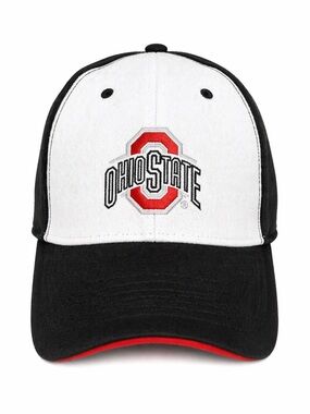 Ohio State Buckeyes Vintage NCAA Hat Velcro Back NWT Adjustable Cap Rare